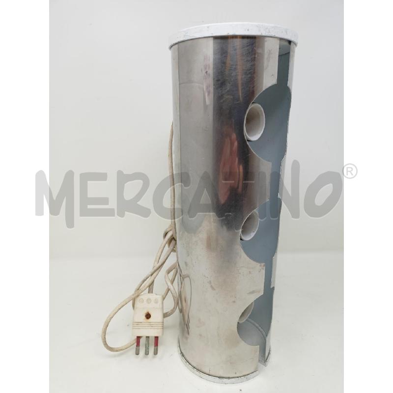 LAMPADA 3L. METALLO CROMATO FORATO LATI BIANCHI | Mercatino dell'Usato Roma re di roma 1