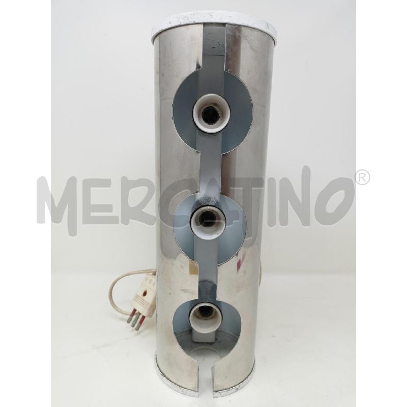 LAMPADA 3L. METALLO CROMATO FORATO LATI BIANCHI | Mercatino dell'Usato Roma re di roma 2