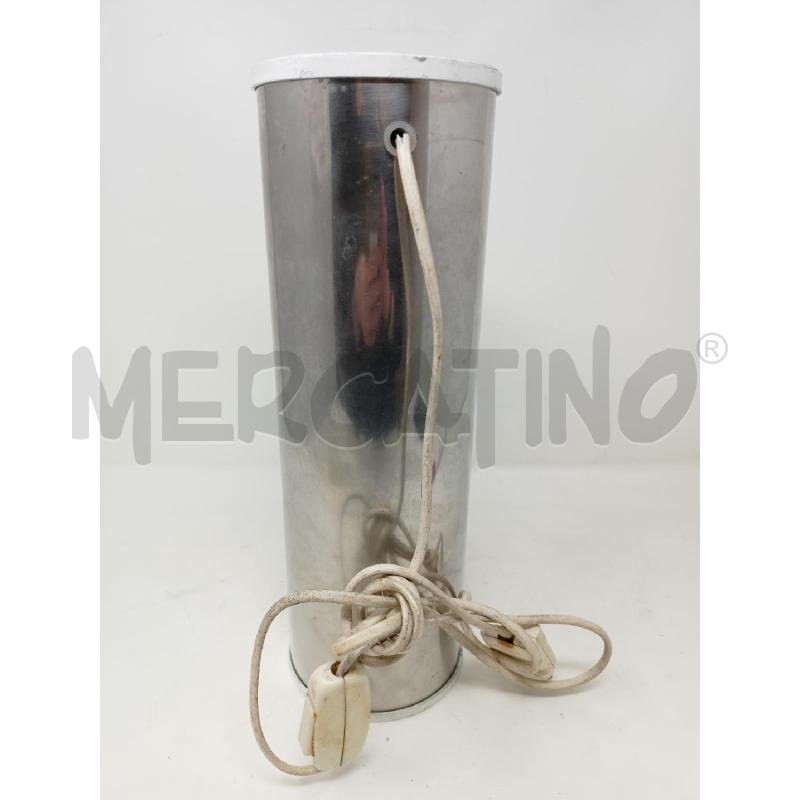 LAMPADA 3L. METALLO CROMATO FORATO LATI BIANCHI | Mercatino dell'Usato Roma re di roma 4