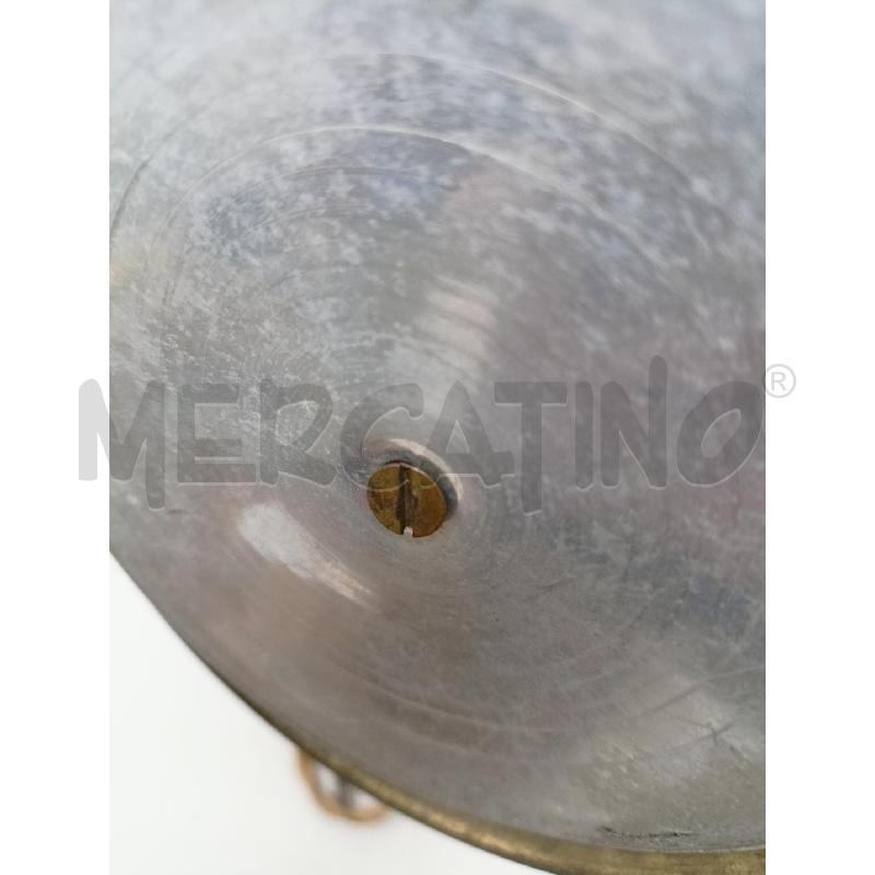 LAMPADA ABAT JOUR '50 OTTONE DISCO VETRO MOLATO FIORI | Mercatino dell'Usato Roma re di roma 5