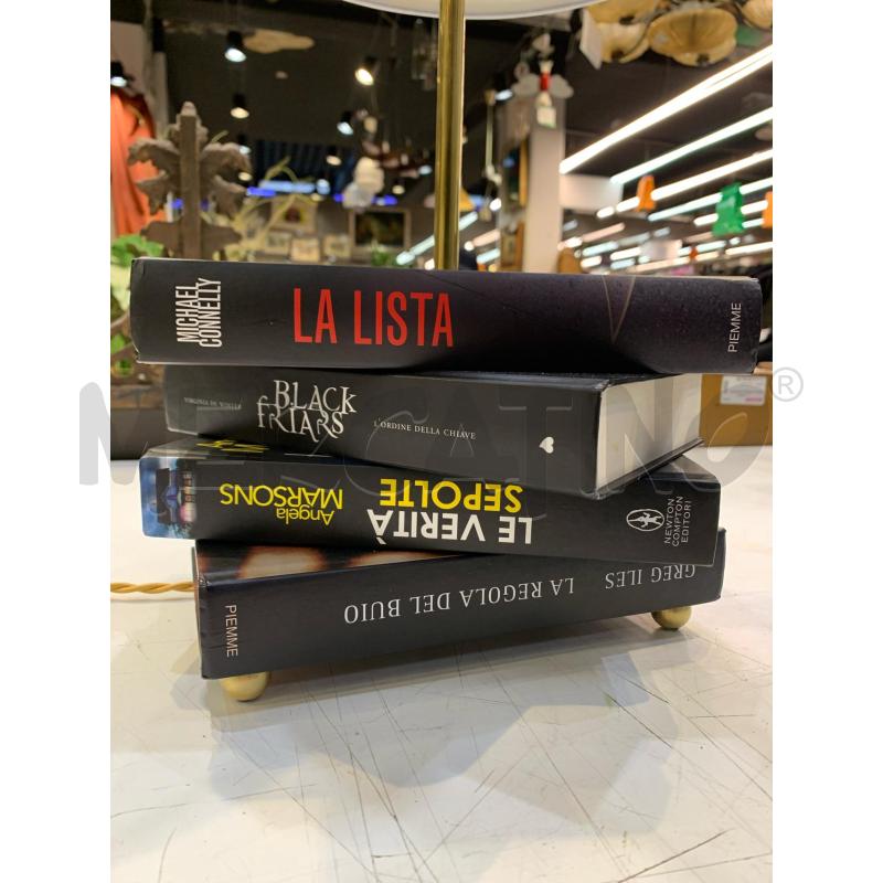 LAMPADA BASE LIBRI 4 PIEDINI OTTONE PARALUME BIANCO | Mercatino dell'Usato Roma re di roma 2