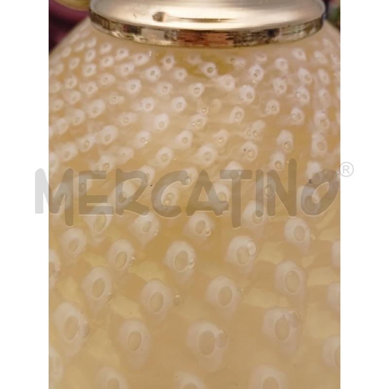 LAMPADA BASE VETRO A MURRINE BEIGE PARALUME CAMPANA VETRO SATINAT | Mercatino dell'Usato Roma re di roma 3
