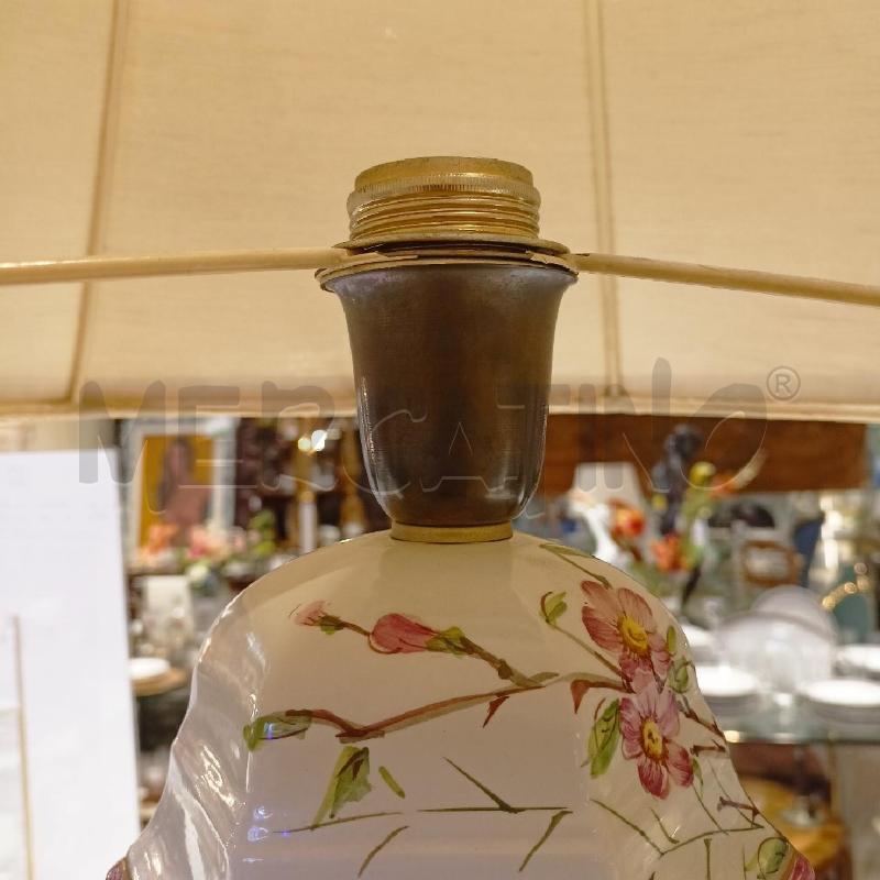 LAMPADA CERAMICA DEC FIORI ROSA PARALUME 6 LATI DEC ROSA FIORI | Mercatino dell'Usato Roma re di roma 5