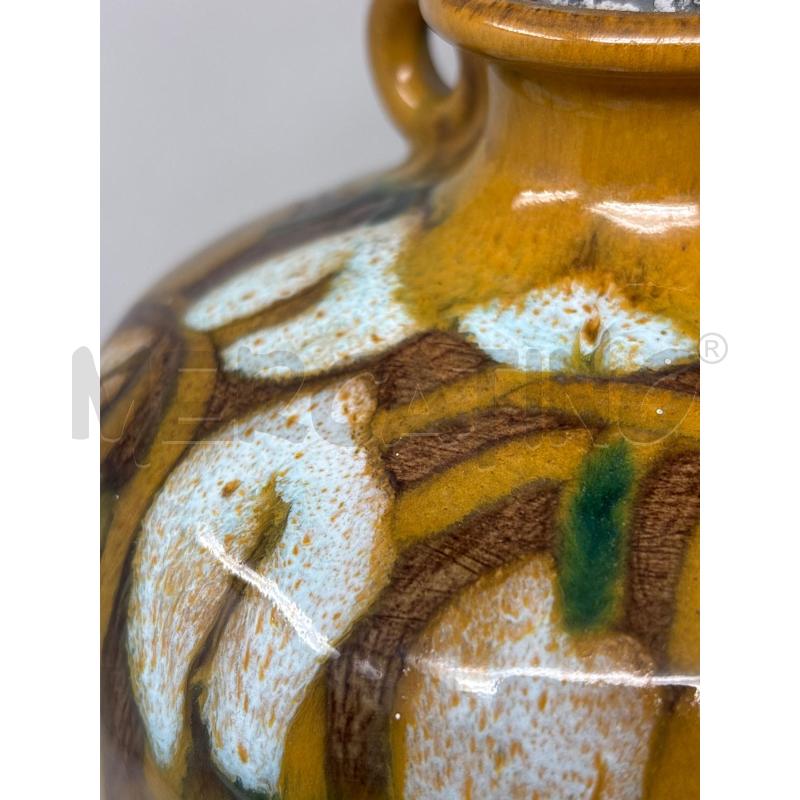 LAMPADA CERAMICA SMALTATA FIORI SENAPE VERDI | Mercatino dell'Usato Roma re di roma 5