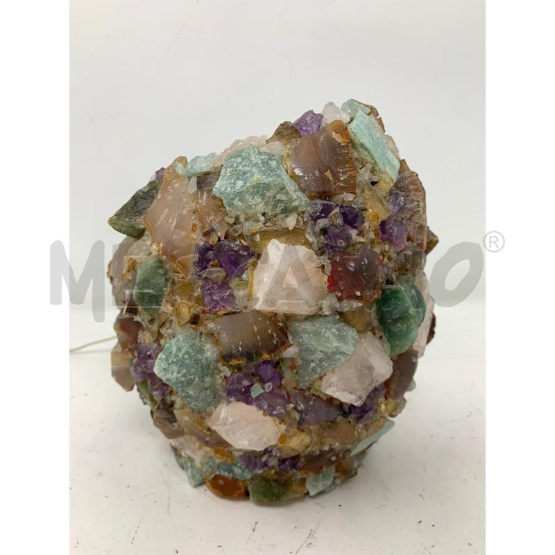 LAMPADA COCCIO INSERZIONI PIETRE COLORATE OVALE  | Mercatino dell'Usato Roma re di roma 1