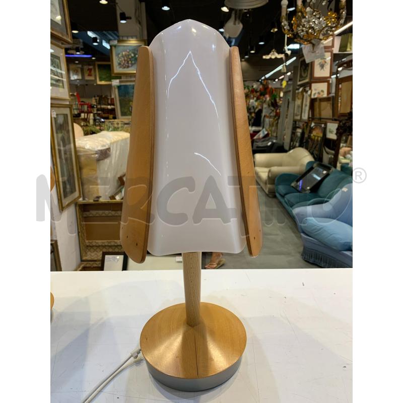LAMPADA COPPIA SOREN ERIKSEN LEGNO PLASTICA BIANCA | Mercatino dell'Usato Roma re di roma 2