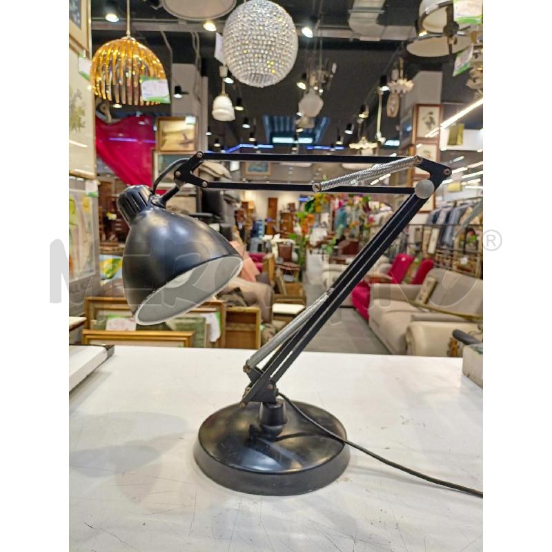 LAMPADA DA SCRIVANIA NASKA LORIS MET NERO  | Mercatino dell'Usato Roma re di roma 1
