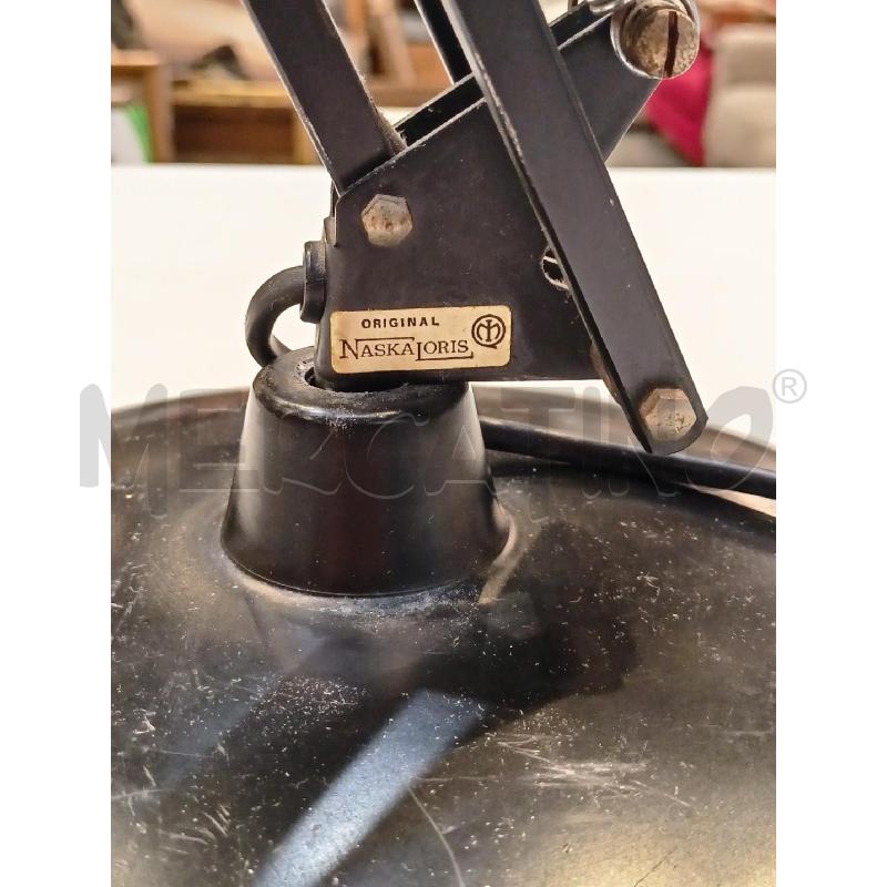 LAMPADA DA SCRIVANIA NASKA LORIS MET NERO  | Mercatino dell'Usato Roma re di roma 3