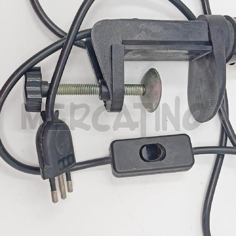 LAMPADA DA SCRIVANIA PRP BRACCIO PLASTICA NERA  | Mercatino dell'Usato Roma re di roma 4