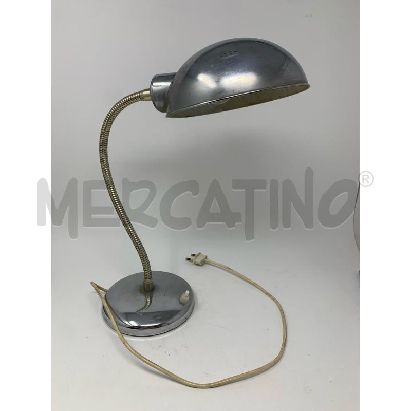 LAMPADA DA SCRIVANIA '60 CROMATA TUBOLARE  | Mercatino dell'Usato Roma re di roma 1