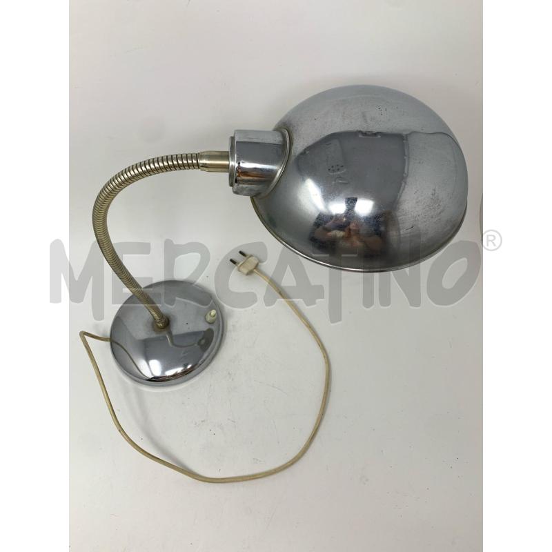 LAMPADA DA SCRIVANIA '60 CROMATA TUBOLARE  | Mercatino dell'Usato Roma re di roma 3