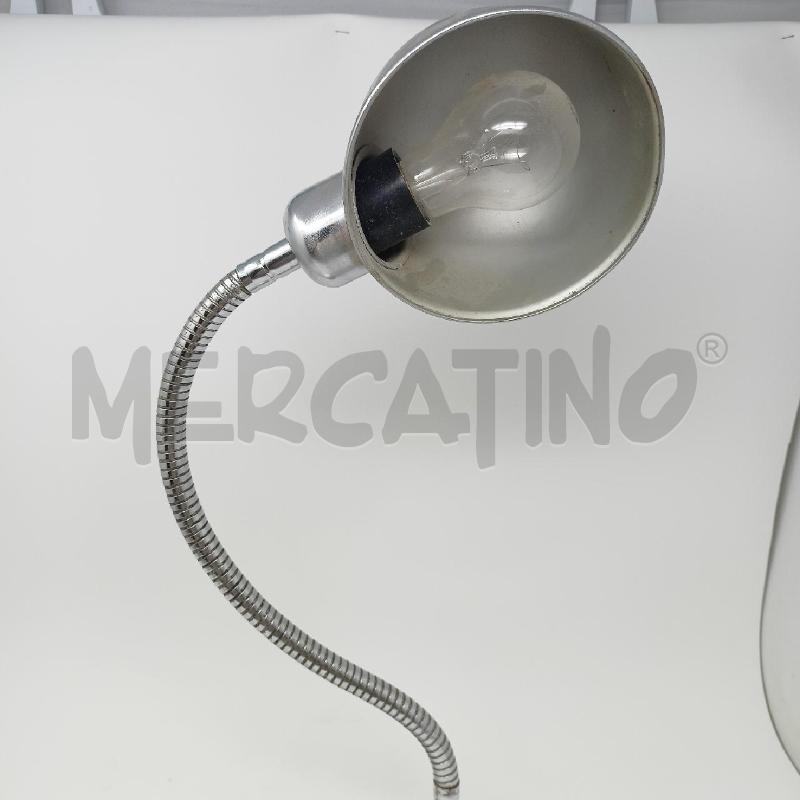 LAMPADA DA TAVOLO SILVER CROMATA STELO MOBILE  | Mercatino dell'Usato Roma re di roma 4