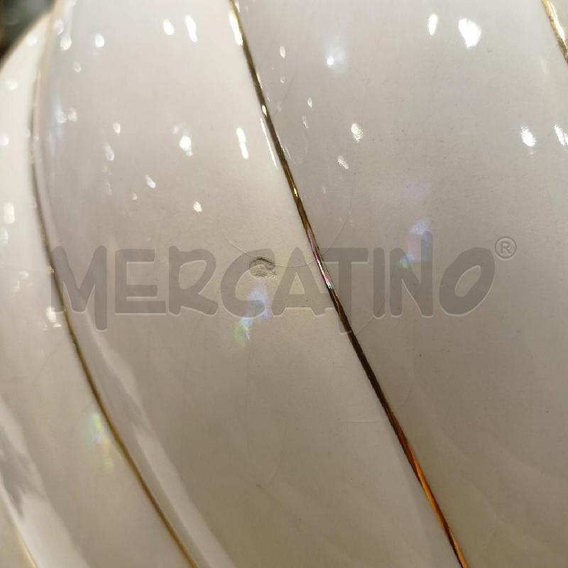 LAMPADA DA TAVOLO TOMMASO BARBI CERAMICA ROTONDA VORTICE PROFILI ORO  | Mercatino dell'Usato Roma re di roma 5