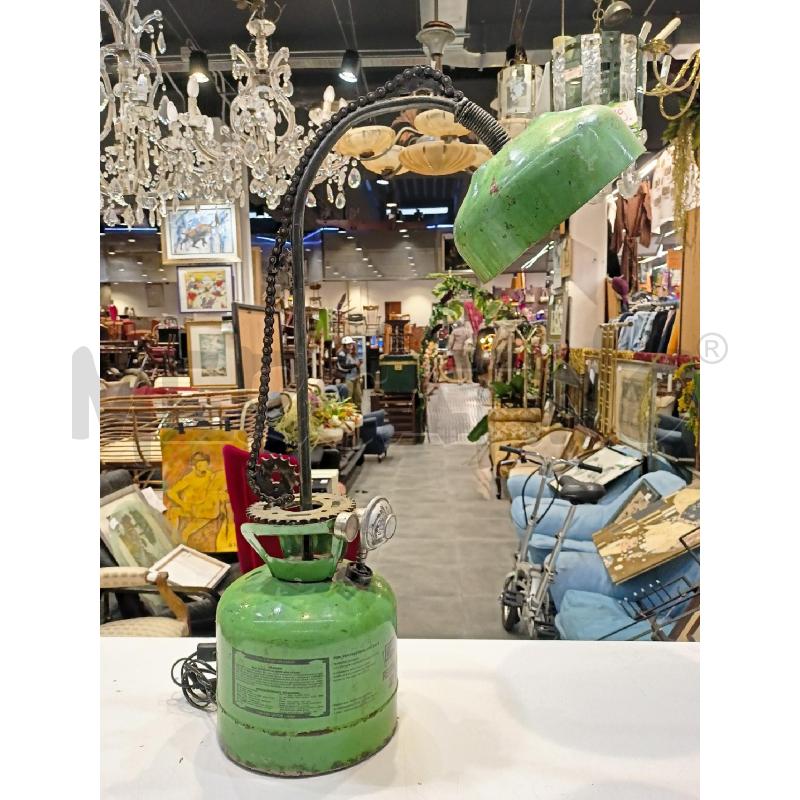 LAMPADA INDUSTRIAL BASE BOMBOLA VERDE | Mercatino dell'Usato Roma re di roma 1