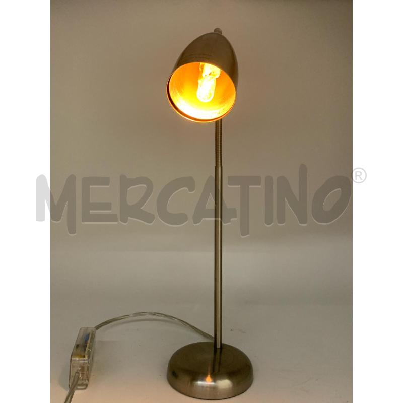 LAMPADA INOX BASE TONDA PRESA INGLESE ACCENSIONE TOCCO DIREZIOBNABILE | Mercatino dell'Usato Roma re di roma 4
