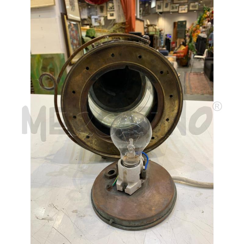 LAMPADA LANTERNA NAVALE OTTONE VETRO GRANDE | Mercatino dell'Usato Roma re di roma 3