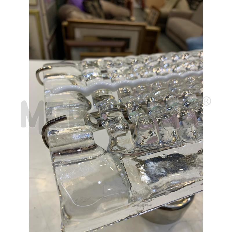 LAMPADA LA MURRINA '90 ALOGENA VETRO COSTOLATO | Mercatino dell'Usato Roma re di roma 3