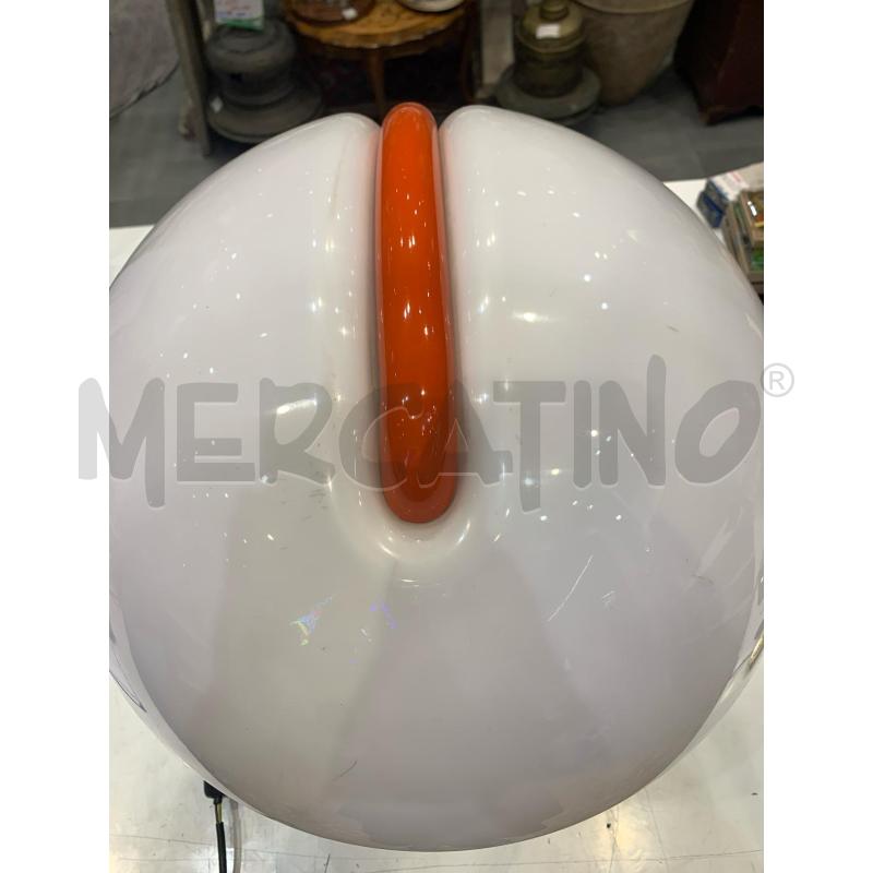 LAMPADA MARTINELLI SERPENTE ARANCIONE PARALUME BIANCO DIFETTI  | Mercatino dell'Usato Roma re di roma 2