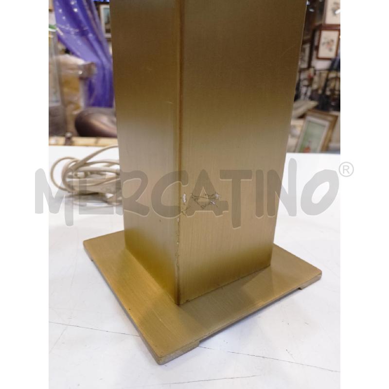 LAMPADA METALLO OTTONATA RETTANGOLARE PARALUME ARANCIO DEC METALLO SILVER | Mercatino dell'Usato Roma re di roma 2