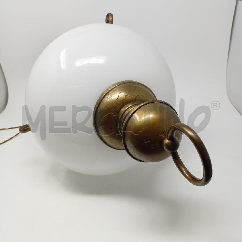 LAMPADA OTTONE 3 LUDI PARALUME VETRO BIANCO FUNGO | Mercatino dell'Usato Roma re di roma 5