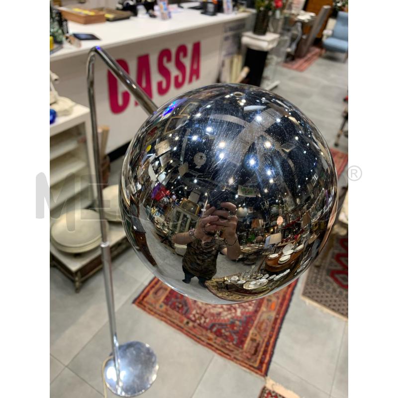 LAMPADA PIANTANA SERGIO ASTI CANDLE '60 CROMATA  | Mercatino dell'Usato Roma re di roma 3