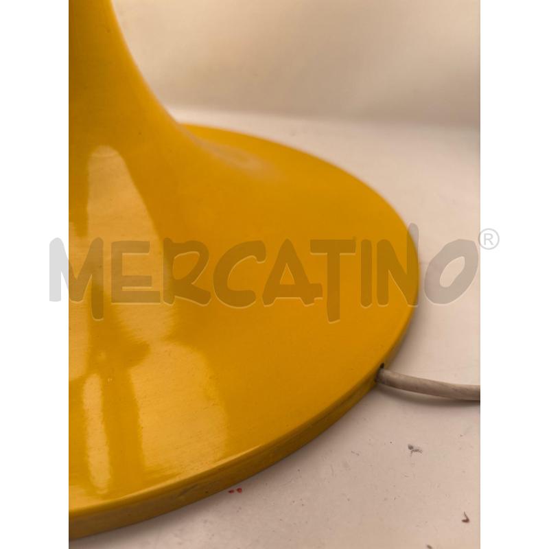 LAMPADA REGGIANI 4L. SFERE OPALINA SATINATA BASE METALLO GIALLO  | Mercatino dell'Usato Roma re di roma 3