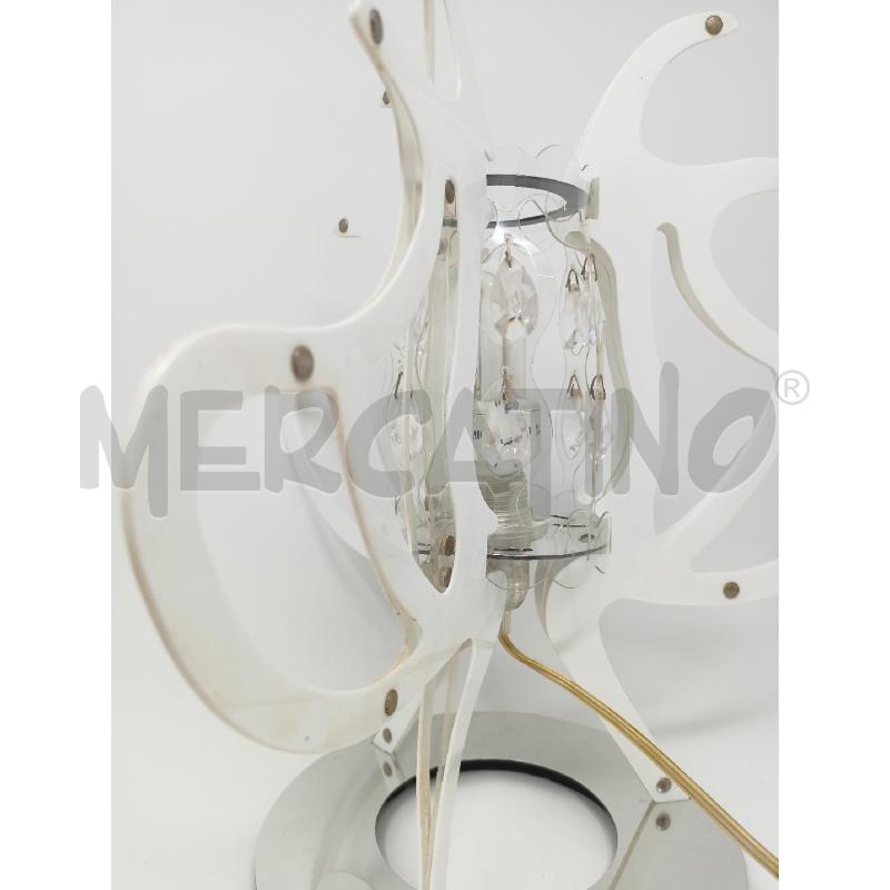 LAMPADA SLAMP BIANCA BASE CIRCOLARE INOX | Mercatino dell'Usato Roma re di roma 3