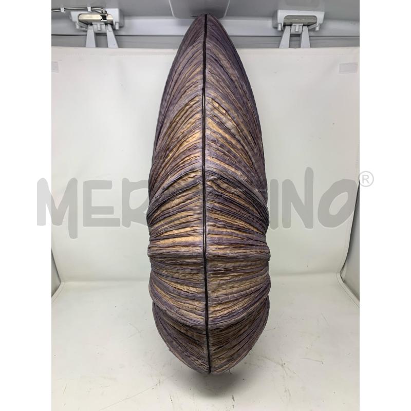 LAMPADA TESSUTO FORMA CONCHIGLIA VIOLA   | Mercatino dell'Usato Roma re di roma 1