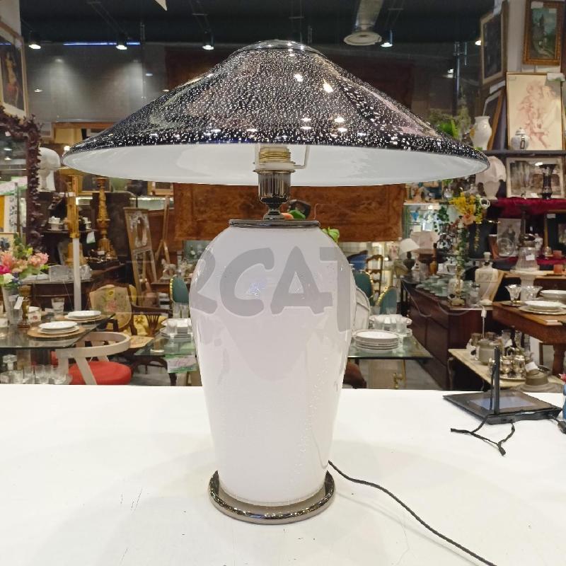 LAMPADA VETRO BIANCO INS SILVER PARALUME NERO INS SILVER  | Mercatino dell'Usato Roma re di roma 1