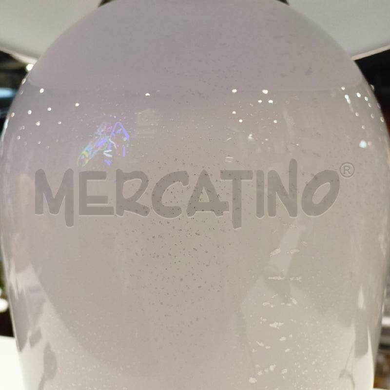 LAMPADA VETRO BIANCO INS SILVER PARALUME NERO INS SILVER  | Mercatino dell'Usato Roma re di roma 3
