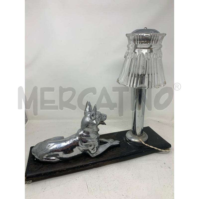 LAMPADA VINTAGE PASTORE TEDESCO PARALLUMEVETRO BASE LEGNO NERO | Mercatino dell'Usato Roma re di roma 4