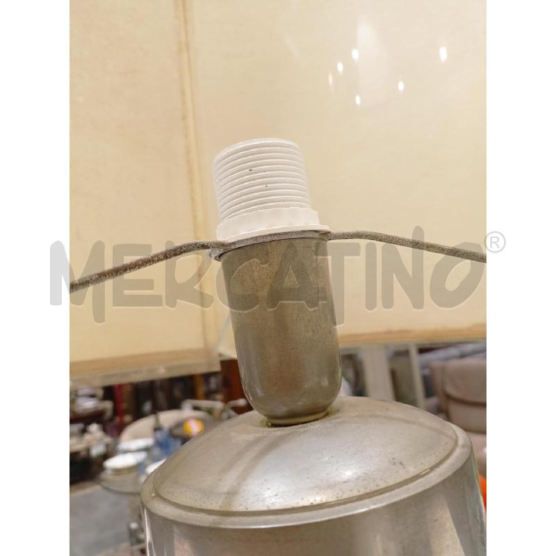 LAMPADA '70 VETRO BORDEAU CILINDRICO FODERATO METALLO PARALUME CILINDRO | Mercatino dell'Usato Roma re di roma 3