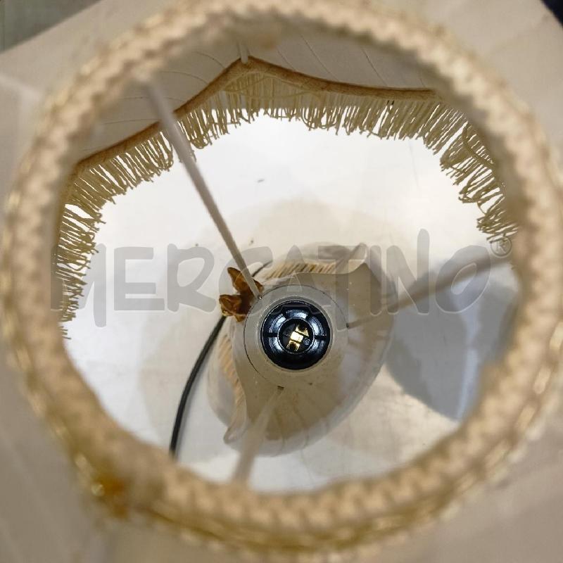 LAMPADE COPPIA BASE CERAMICA TESTE FARAONE '60 BIANCO ORO | Mercatino dell'Usato Roma re di roma 5