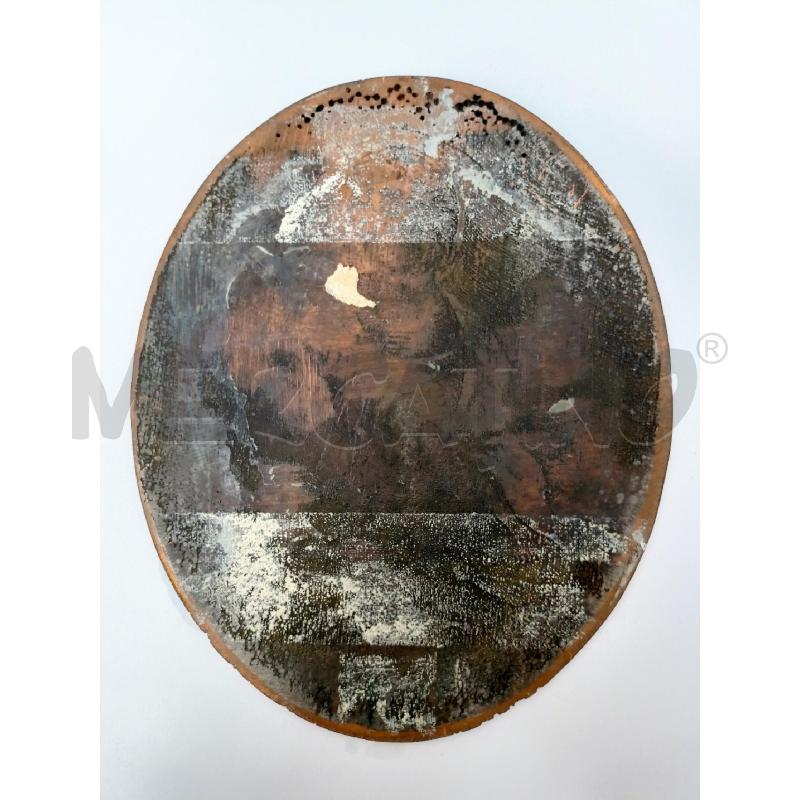 LASTRA METALLO INCISIONE MADONNA BAMBINO OVALE  | Mercatino dell'Usato Roma re di roma 4