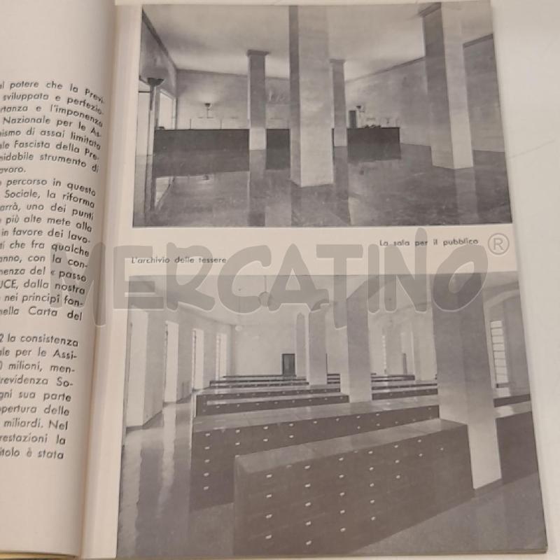 LA PREVIDENZA SOCIALE 1941 ISTITUTO NAZIONALE FASCISTA | Mercatino dell'Usato Roma re di roma 4