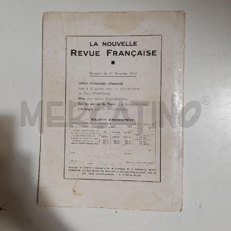 LA REVUE DU CINEMA 1931 N. 28 | Mercatino dell'Usato Roma re di roma 2