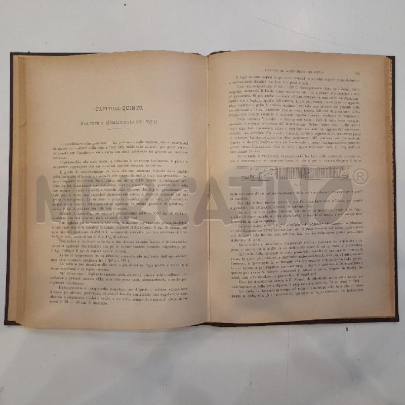 LEONZIO SARTORI FABBRICAZIONE DELLA CARTA TRATTATO GENERALE DELL'INGEGNERE | Mercatino dell'Usato Roma re di roma 5