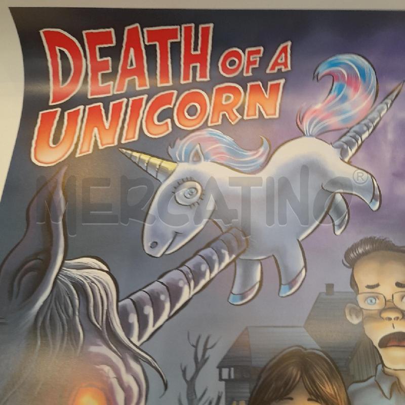 LOCANDINA CINEMA DEATH OF A UNICORN BY LEO ORTOLANI 30X42 CM | Mercatino dell'Usato Roma re di roma 3