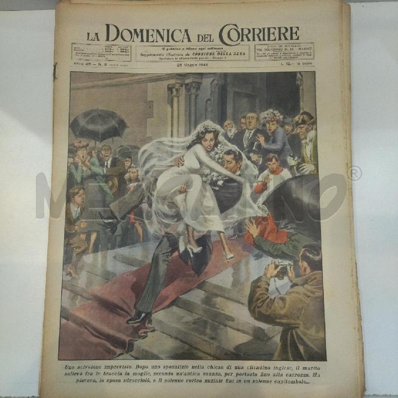 LOTTO 36 RIVISTE DOMENICA CORRIERE 1946 | Mercatino dell'Usato Roma re di roma 2