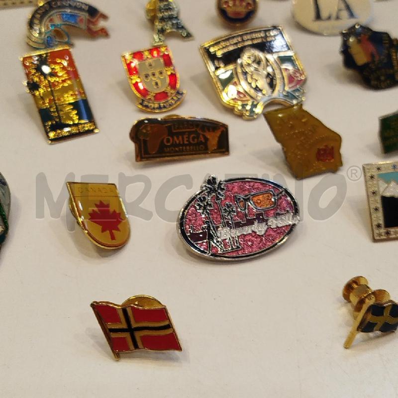 LOTTO 45 SPILLE METALLO SMALTATO SOUVENIR E VIAGGI | Mercatino dell'Usato Roma re di roma 3