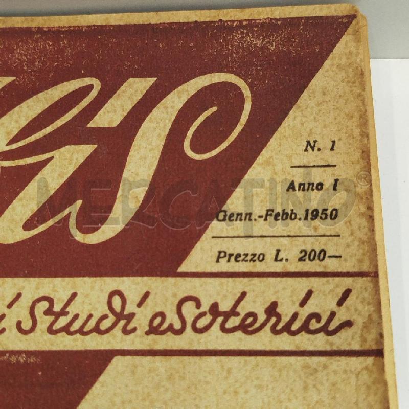 LOTTO 6 RIVISTE IBIS BIMESTRALI DI STUDI ESOTERICI 1950 | Mercatino dell'Usato Roma re di roma 2