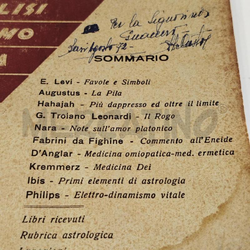 LOTTO 6 RIVISTE IBIS BIMESTRALI DI STUDI ESOTERICI 1950 | Mercatino dell'Usato Roma re di roma 3