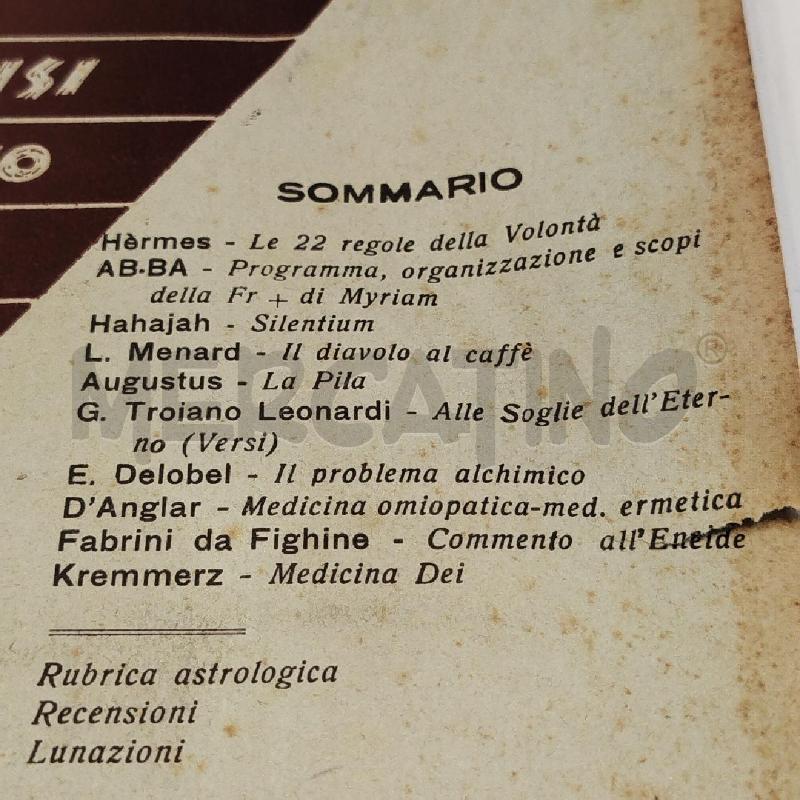 LOTTO 6 RIVISTE IBIS BIMESTRALI DI STUDI ESOTERICI 1950 | Mercatino dell'Usato Roma re di roma 4