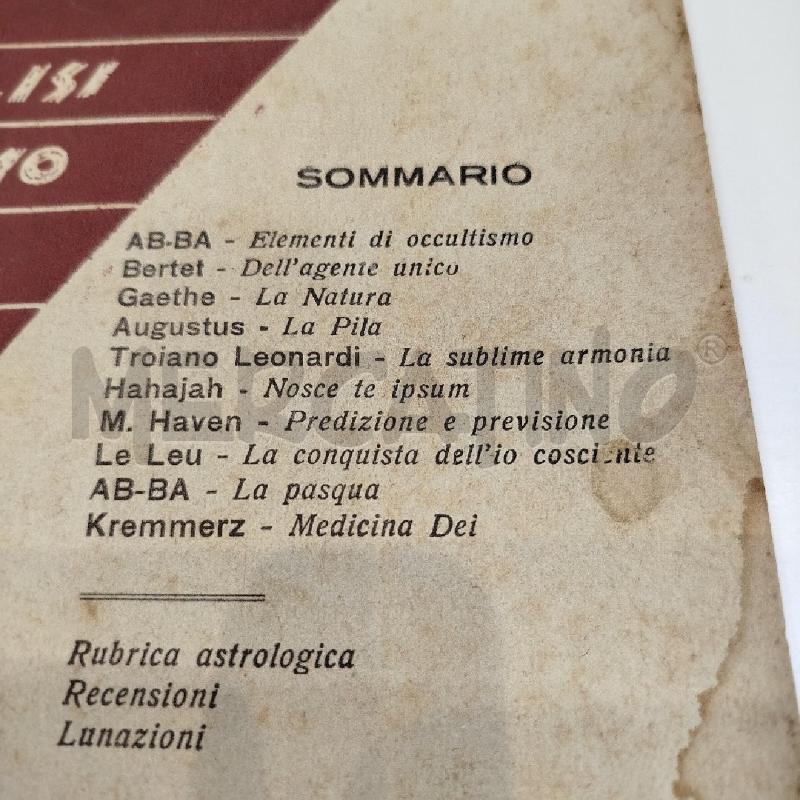 LOTTO 6 RIVISTE IBIS BIMESTRALI DI STUDI ESOTERICI 1950 | Mercatino dell'Usato Roma re di roma 5
