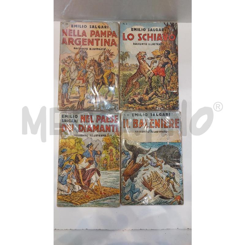 LOTTO 9 RACCONTI ILLUSTRATI EMILIO SALGARI EDITRICE SONZOGNO | Mercatino dell'Usato Roma re di roma 4