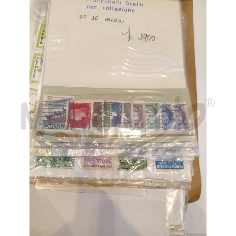 LOTTO COLLEZIONE FRANCOBOLLI SCELTI MISTI | Mercatino dell'Usato Roma re di roma 2