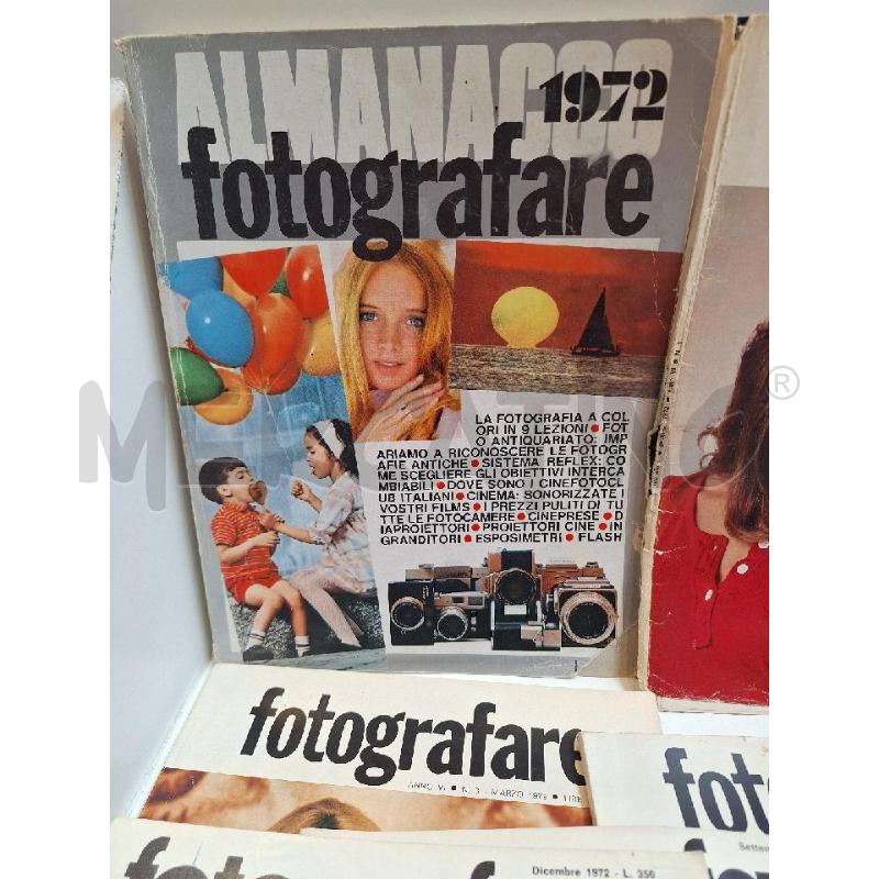 LOTTO RIVISTE FOTOGRAFARE 1972 12 NUMERI ANNATA COMPLETA CON ALMANACCO  | Mercatino dell'Usato Roma re di roma 2