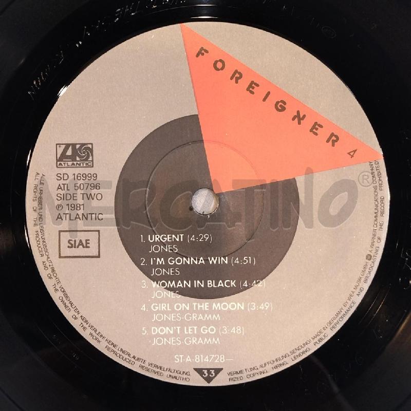 LP FOREIGNER 4 ATLANTIC 1981 | Mercatino dell'Usato Roma re di roma 5