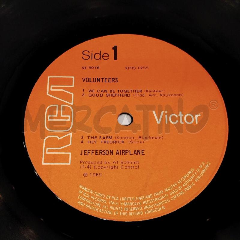 LP JEFFERSON AIRPLANE VOLUNTEERS  | Mercatino dell'Usato Roma re di roma 4