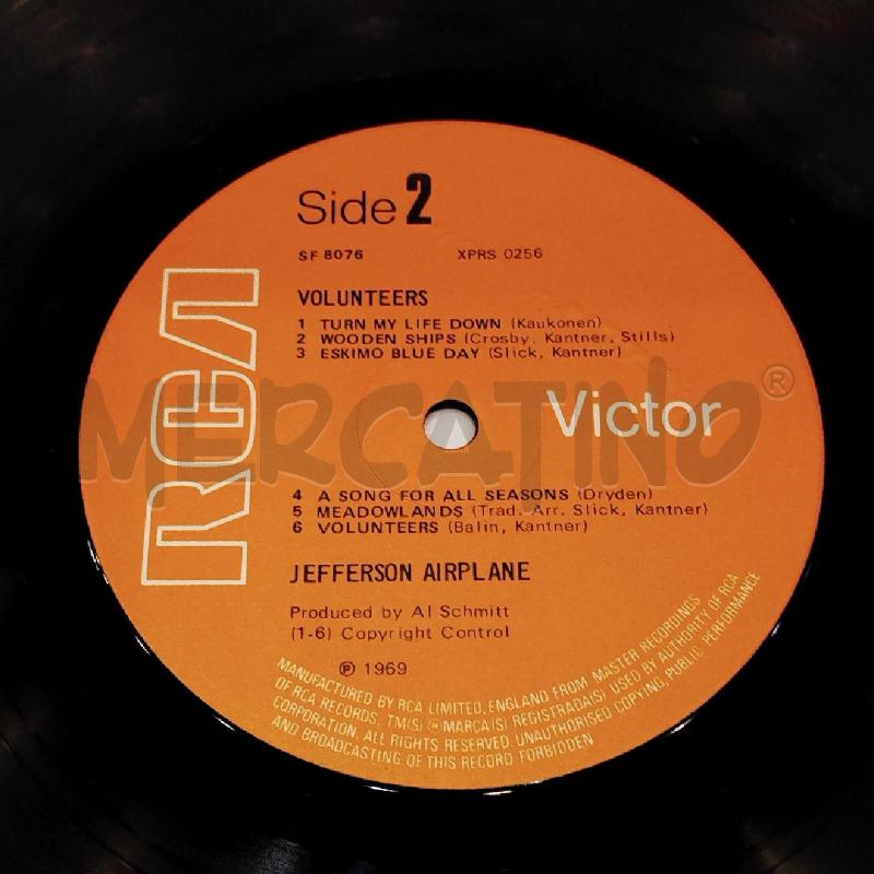LP JEFFERSON AIRPLANE VOLUNTEERS  | Mercatino dell'Usato Roma re di roma 5